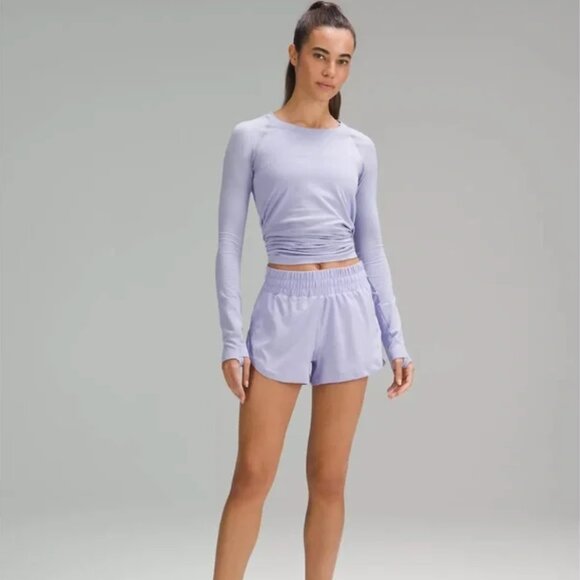 NWT Bundle Lilac Smoke & Summer Glow lululemon Track That HR Short 3" Lined Sz 6 - Picture 13 of 15